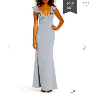 LuLus Perfect Opportunity Ruffle Mermaid Gown XL